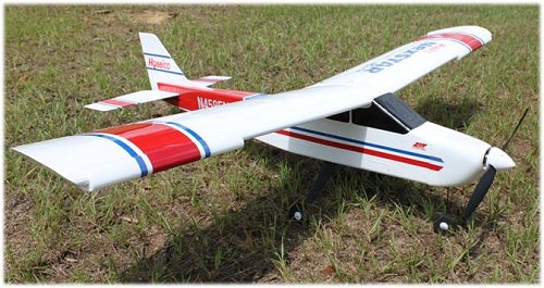 stable high wing rc plane