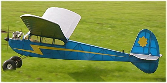 vintage model aircraft flying